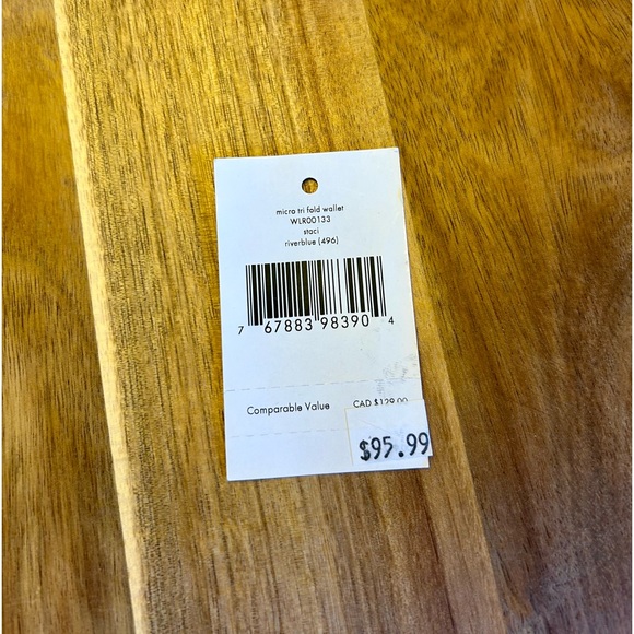 Kate Spade Staci Micro Tri-Fold Wallet- Riverblue ♠️ - Picture 12 of 12